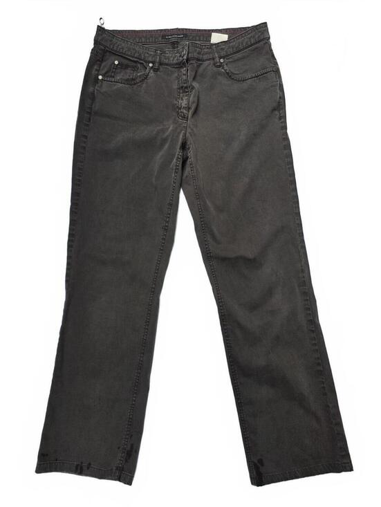 Luisa Cerano Denim - Luisa Cerano Cocoa Brown Straight Leg Jeans -Made in Italy I Size 12 Cotton 98%